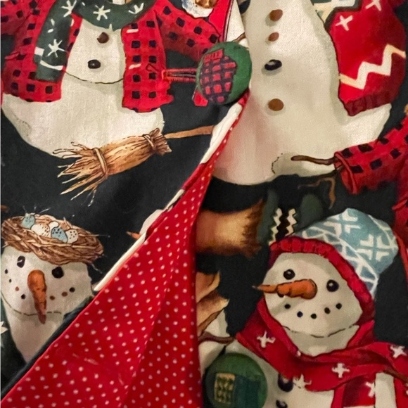 VTG Too Cute Christmas Snowman Vest size medium unisex - Picture 2 of 6